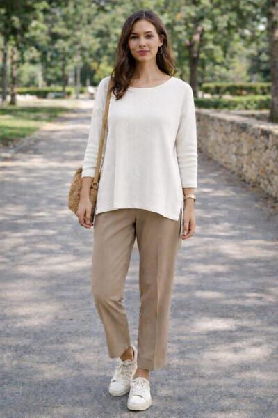 ALEXANDERGARDI Ribbed Knit Fabric with Oversized Side Slits