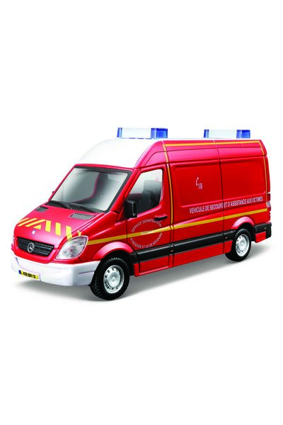 Bbugaro Macheta Bburago Emergency Vehicol Ambulanta Service Rosie Scara 1/50 ...