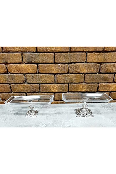 alfafe home Avangarde Silver Casted Legs 2 Pieces Baton Presentation Gorgeous...