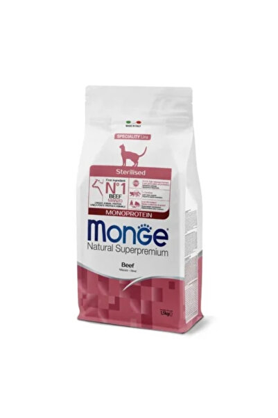 Monge Hrană uscată Superpremium pentru pisici sterilizate – Monoproteină de v...