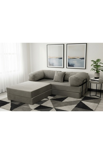 Vivense LUMİ KÖŞE KOLTUK, GRİ, 90X200 GRİ