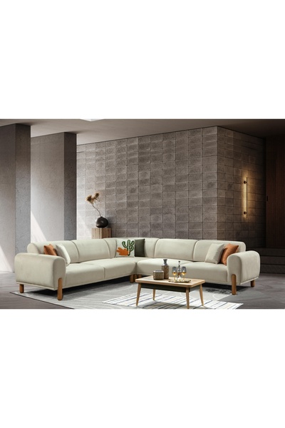 Vivense BOHEM MODA U KÖŞE KOLTUK, KREM