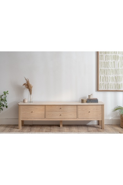 Vivense HAVEN TV SEHPASI, MEŞE TRAVERTEN, 180 CM