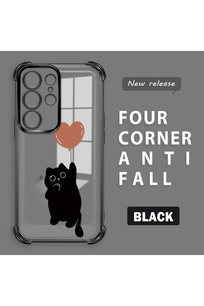 ucuc Samsung Galaxy S23 Ultra Compatible Transparent Four Corner Silicone Coa...