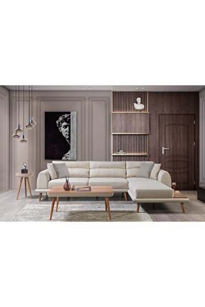 Vivense DEKOR KÖŞE KOLTUK, KREM, SAĞ KÖŞE