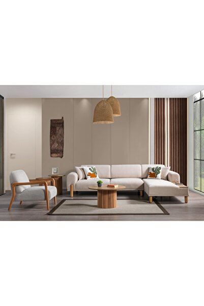 Vivense BOHEM MODA KÖŞE KOLTUK, KREM, SAĞ KÖŞE