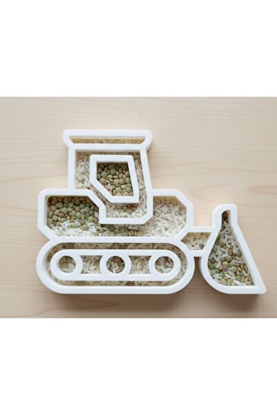 OEM Tavă de joacă senzorială Buldozer, temă de construcții și vehicule, joc M...