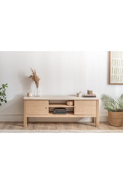 Vivense HAVEN TV SEHPASI, MEŞE TRAVERTEN, 140 CM