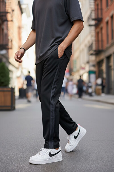 dehaine Men's sweatpants, casual pants, GG26 Black