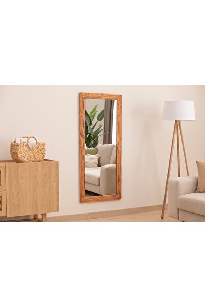 Vivense MASİF AHŞAP DİKDÖRTGEN DEKORATİF DUVAR BOY AYNASI 100X40