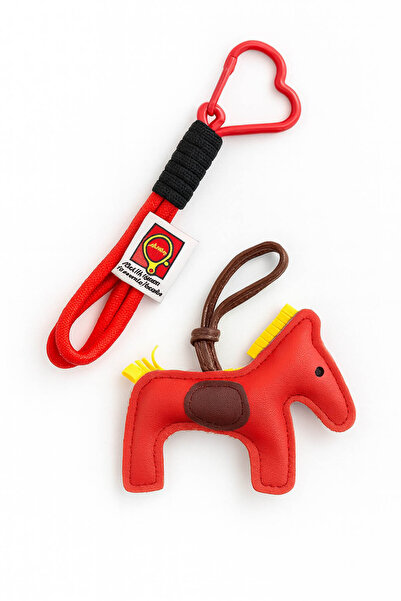 E MODA Μπρελόκ διπλής όψης με φιγούρα αλόγου & στολίδι πολυτελούς τσάντας (με...