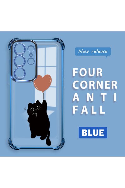 ucuc Samsung Galaxy S23 Ultra Compatible Transparent Four Corner Silicone Coa...