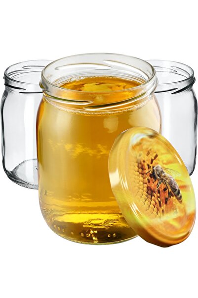 KADAX 8 buc. Borcane 540 ml 500 ml Miere, Capace, Confituri Fi 82