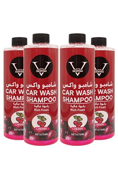 Evo Premium Car Wash Shampoo 475ml – Rich Foam, Cherry Scent, pH Balanced, Sc...