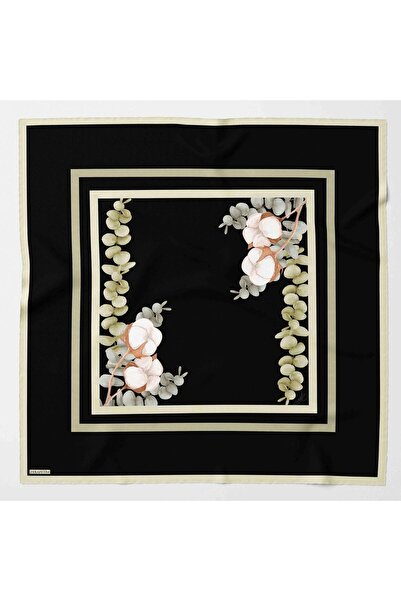 Zerafetim حك وشاح الحرير الأسود