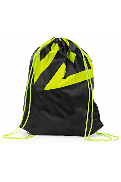 SERSIMO Rucsac sport cu geantă, poliester Oxford 210D, 45x35, negru/verde lime