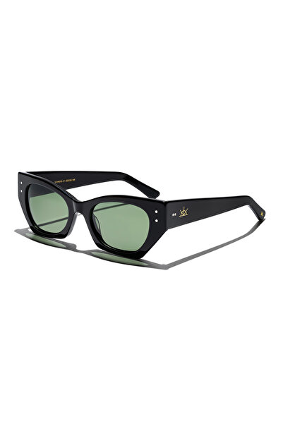 EYE OF HORUS Eoh4015 C1 Black Acetate Women's Sunglasses