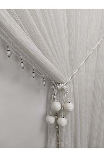 Peraksan 4 Toplu İp Sarım Tavan Bağlama Kornişe Takmatik Braçol Perde Aksesuarı