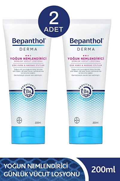 Bepanthol Derma Yoğun Nemlendirici Günlük Vücut Losyonu 200 ml 2 Adet