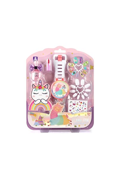 zyra toys Set cu ruj, unghii false, lac, stickere, ceas cu fa...