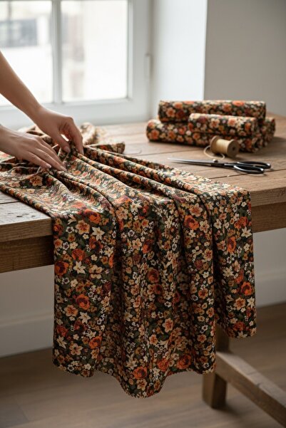 Akbaşlar %100 Viskon Yumuşak Dokulu Dokuma Kumaş | 1 Metre | En: 150cm