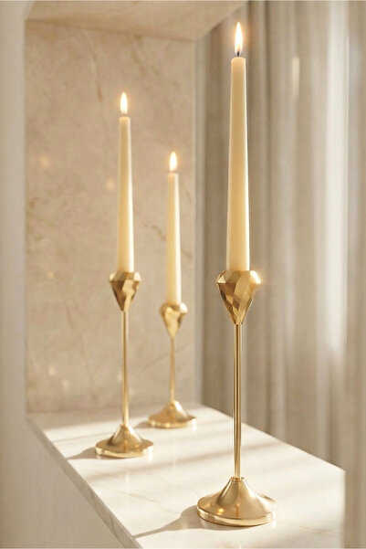 HOMİNG Luminera Gold 3'lü Şamdan Seti 242622