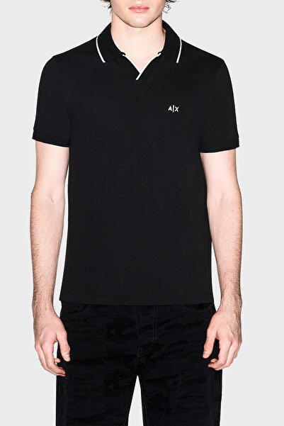 Armani Exchange Cu logo bumbac piese Regular Fit detaliu cu dungi Polo pentru...