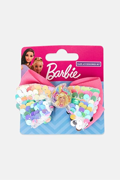 Barbie Kids Girl 1 Piece Bow Hair Clip, Multicolor