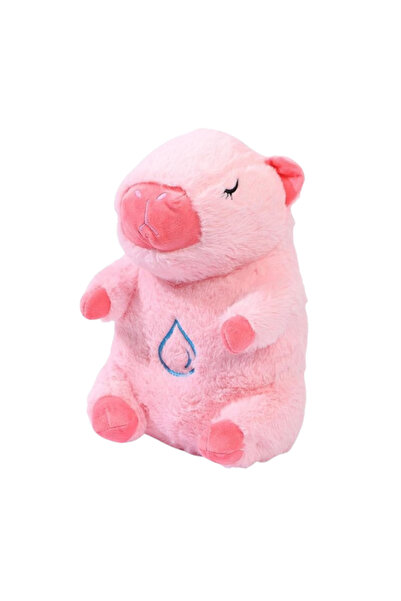 OEM Jucarie de Plus Capybara Roz cu Picatura pe Burtica, cu Respiratie si Lumina