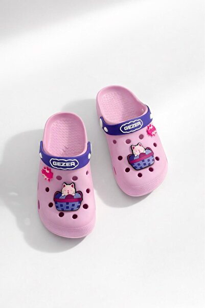 GEZER حذاء إيفا صيفي مريح للفتيات الصغيرات، مناسب للمنزل والحمام والحديقة وحم...
