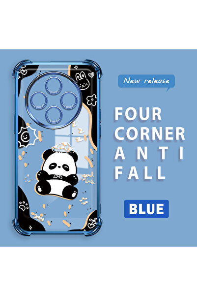 ucuc غطاء حماية شفاف متوافق مع ريدمي 14C بأربعة زوايا من السيليكون مع حواف لامعة