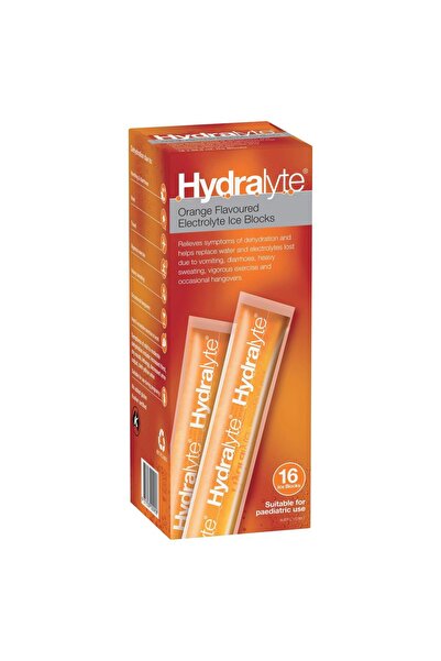 HYDRALYTE محلول إلكتروليتي برتقالي 16 قرصًا