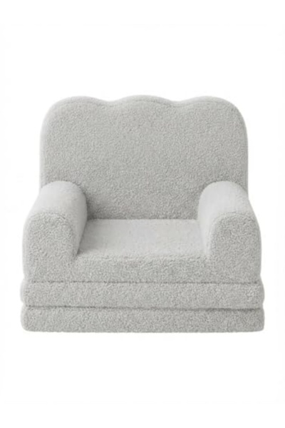 Garvee كرسي أريكة للأطفال قابل للتحويل 2 في 1 - غطاء قابل للغسل - صوف الفليس ...