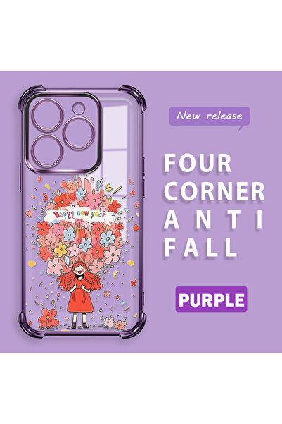 ucuc حافظة شفافة متوافقة مع Infinix Smart 8/8 Pro ذات أربعة زوايا من السيليكو...