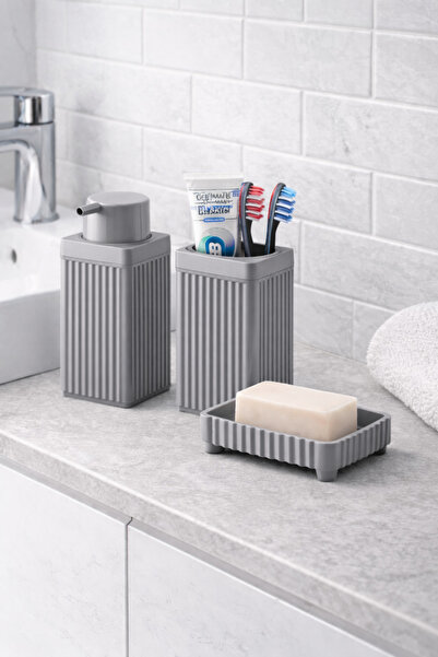 Binbirreyon Set de accesorii pentru baie 3 piese Dozator de săpun lichid Supo...