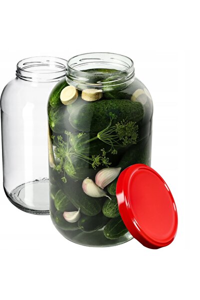 KADAX 2 buc. Borcane de 4 L, Borcan pentru miere, conserve, castraveți, lichi...