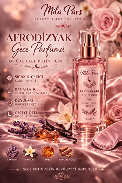 Mila Pars Beauty Sleep Gece Parfümü – Vanilya & Amber Doğal Gece Rutini Sprey...