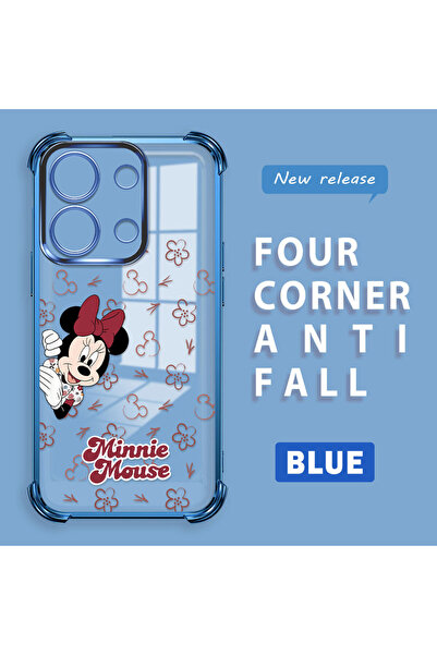 ucuc غطاء حماية شفاف متوافق مع ريدمي نوت 13 4G، مصنوع من السيليكون بأربعة زوا...