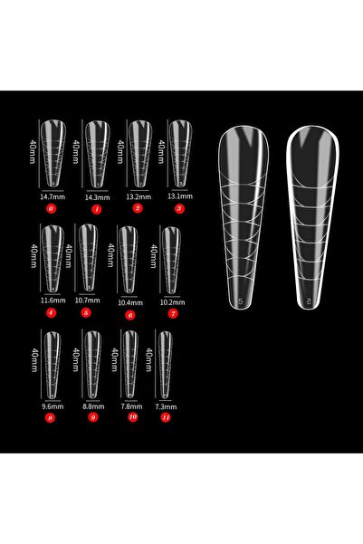 delis Marquise reusable tips, TIPS17, Almond, 120 pcs