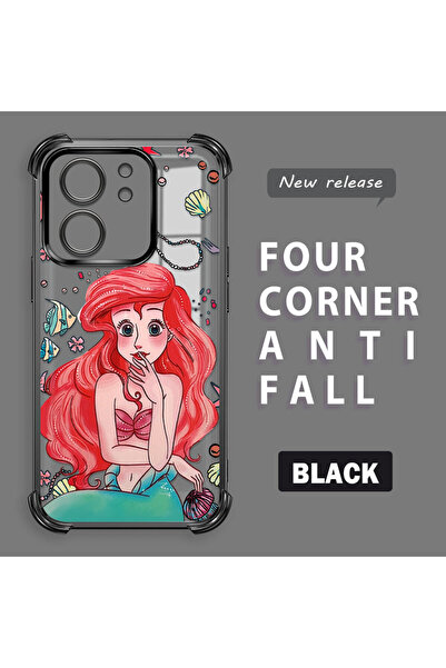 ucuc حافظة شفافة متوافقة مع Mi 13T Pro/Mi 13T ذات أربعة زوايا من السيليكون ذا...