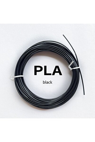 Teknoartshop 10 Metre Pla Filament Siyah Renk Parçalı