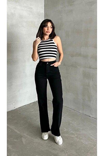 SU SHE New Season Women's High Waist Black Pants