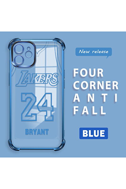 ucuc iPhone 12 Compatible Transparent Four Corner Silicone Coated Glossy Edge...