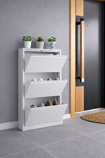 RaMetal Dekorasyon Dekoratif Metal Ayakkabılık 3 lü