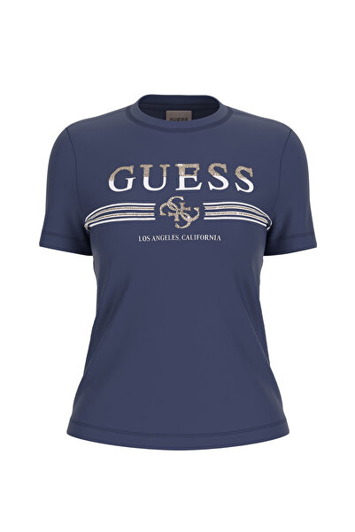 Guess Women's Siena Active Slim Fit T-Shirt - Navy Blue