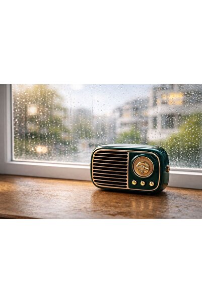 KESKİN SOUND Retro Nostaljik Retro Bluetooth Hoparlör, USB ve Kablosuz Ses De...