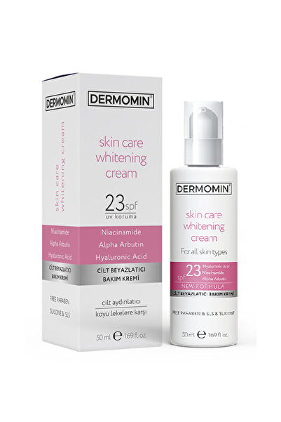 DERMOMİN Cilt Beyazlatıcı Aydınlatıcı Kararma Karşıtı Bakım Kremi 23 SPF 50 ml