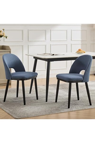 Garvee Set of 2 Dining Chairs, Linen Upholstered,Farmhouse Style for Home, Ca...