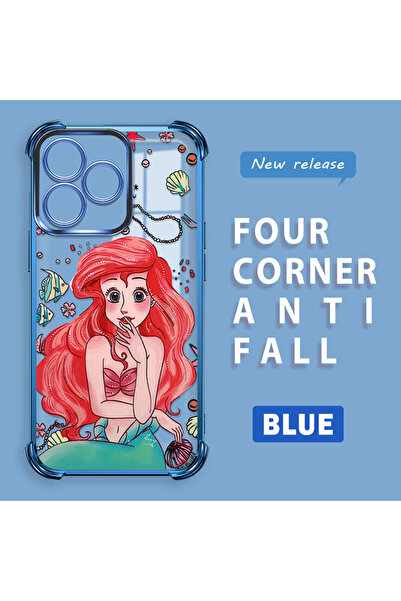 ucuc حافظة حافة لامعة متوافقة مع هاتف Realme C53 مصنوعة من السيليكون الشفاف ب...