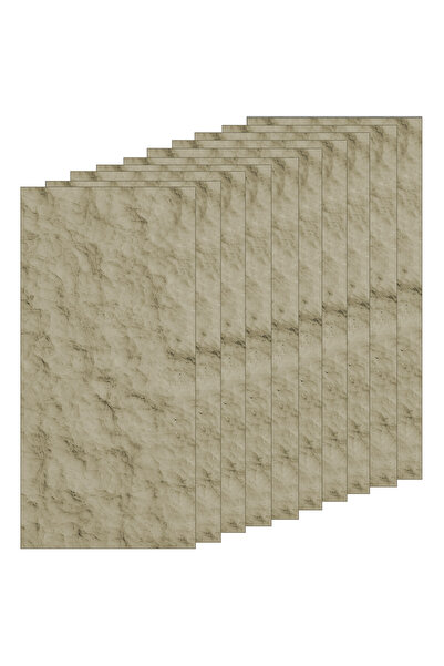 Teno Set of 6 Teno® Exterior Decorative Panels, Polished Brick, Waterproof, F...